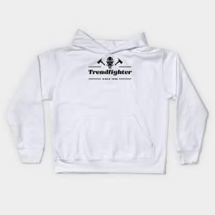 The Trend Fighter (Black) Kids Hoodie